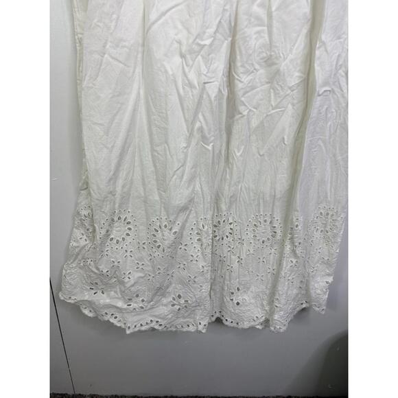 Lane Bryant Jumpsuit Womens 20 Eyelet Wide Leg Tie Stretch Waist Bridal Shower - Picture 7 of 9